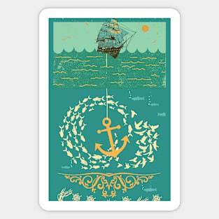 GOLDEN ANCHOR Sticker